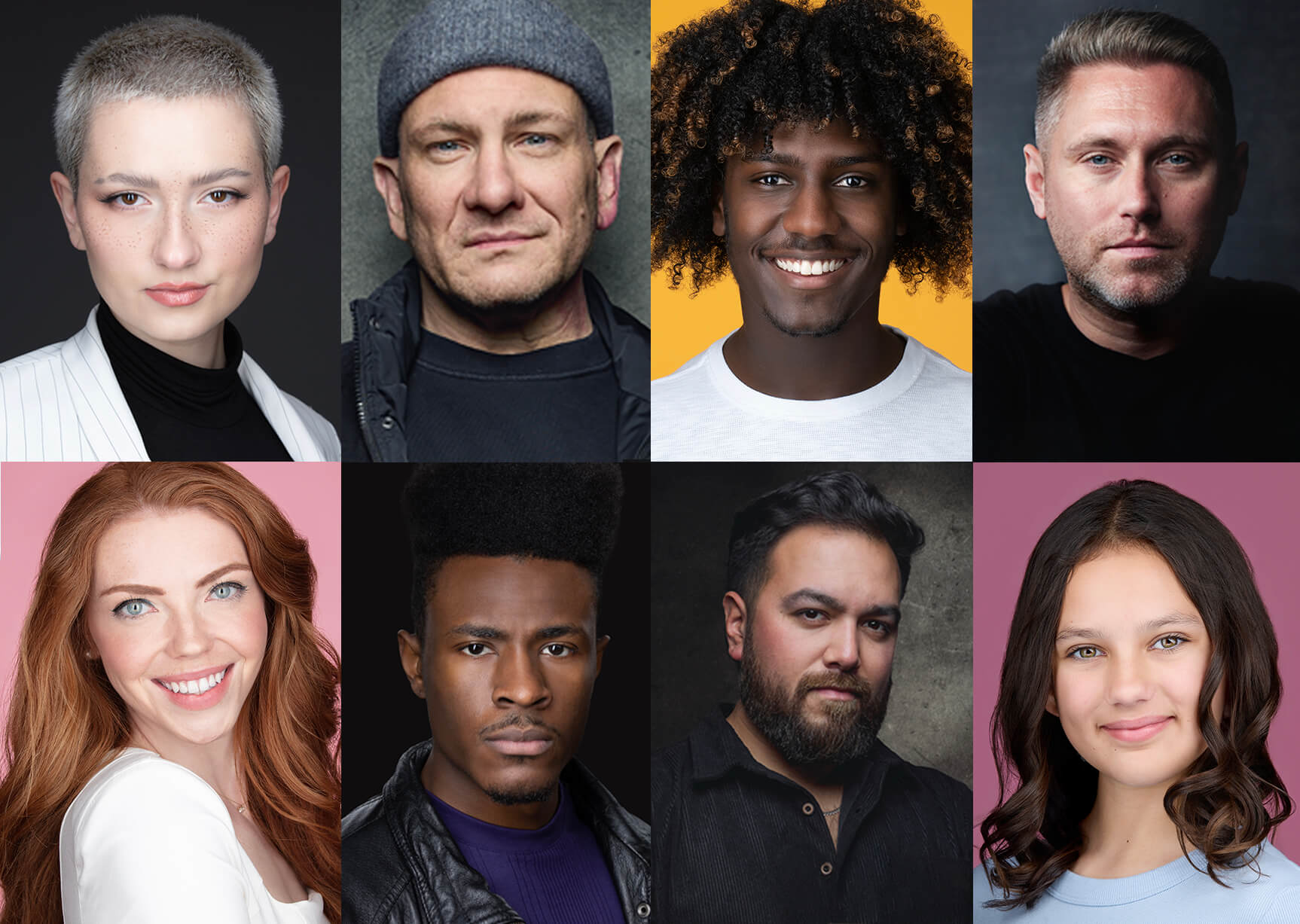 actor headshots and actor portraits in studio