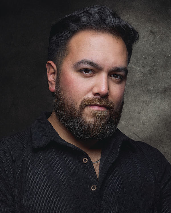 A dramatic portrait of an actor