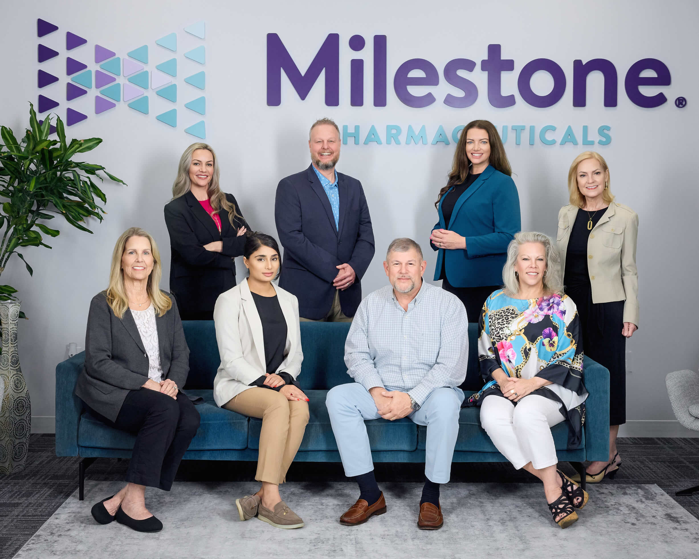 Milestone Pharmacy Team Group Photo SouthPark Charlotte NC Milestone Pharmacy team group photo taken on-location at their office in SouthPark, Charlotte, NC.